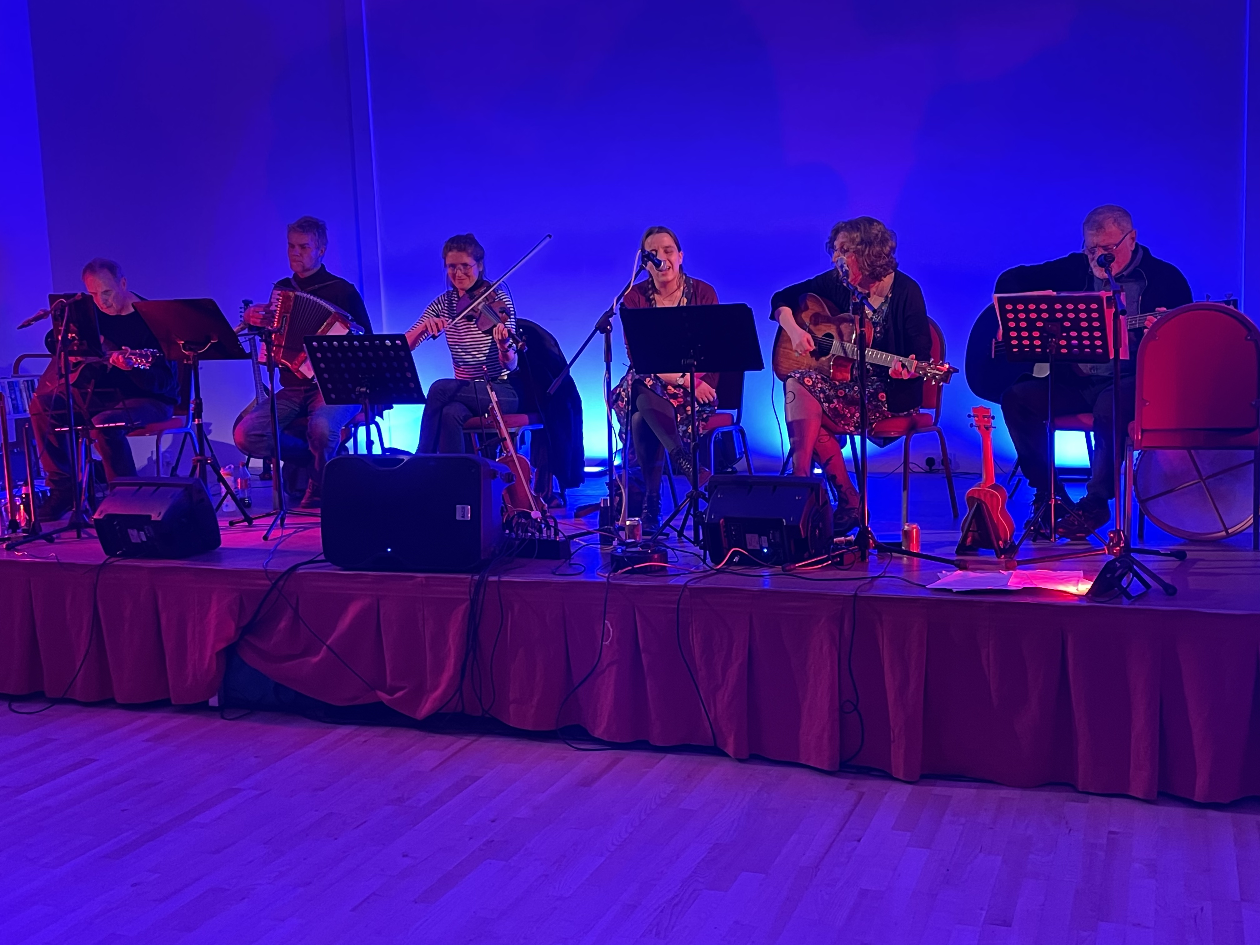 The Solway Band at our ceilidh, March 2025